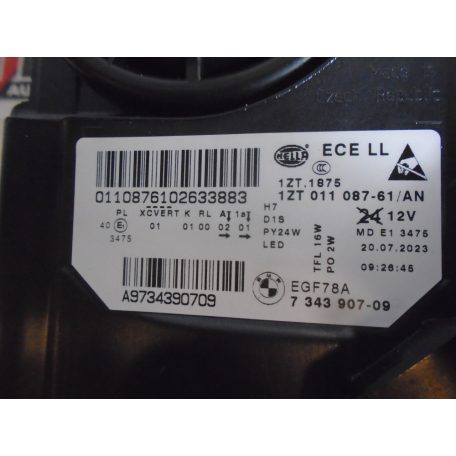 [GYÁRI ÚJ] BMW - FÉNYSZÓRÓ, XENON, BAL OLDALI - 5-ÖS / F10 ; F11