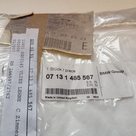 (GYÁRI ÚJ) MINI Háttámla bélés R50 / R52 / R53