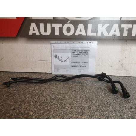 ÁR/PÁR[GYÁRI BONTOTT] BMW - OLAJHŰTŐ CSŐ - 5-ös / F07 GT ; F10 ; F11 , 7-es / F01- |1722 8509433 + 8509438|