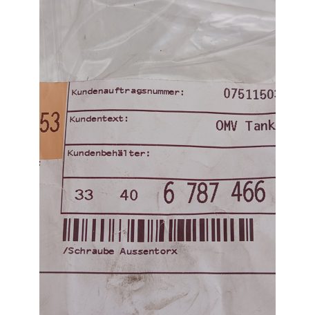 (GYÁRI ÚJ) BMW Torx csavar ÁR/DB  X3 F25  X4 F26
