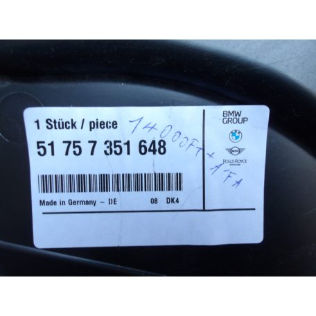 [GYÁRI ÚJ] BMW JOBB OLDALSÓ HÁTSÓ FENÉKLEMEZ | 5-ÖS G30+LCI ; G31 +LCI | 51 75 7351648