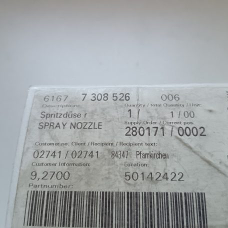 (GYÁRI ÚJ) BMW Lámpamosó fúvóka jobb X6 E71 / E72