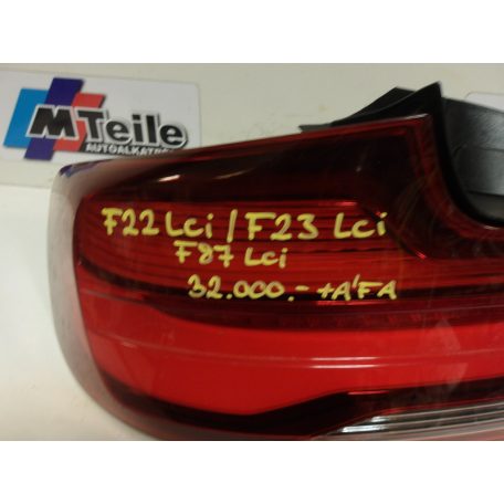 [GYÁRI BONTOTT]BMW F22LCI/F23LCI/F87LCI HÁTSÓ LÁMPA BAL OLDALI 9491591