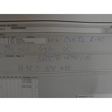 [GYÁRI ÚJ] MINI - One. D. R50 - Olajszűrő 