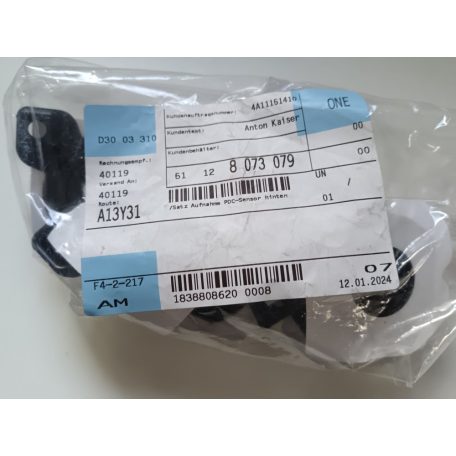 (GYÁRI ÚJ) BMW Rögzítő elem PDC érzékelőhöz 4-es sorozat F32+LCI / F33+LCI / F36+LCI