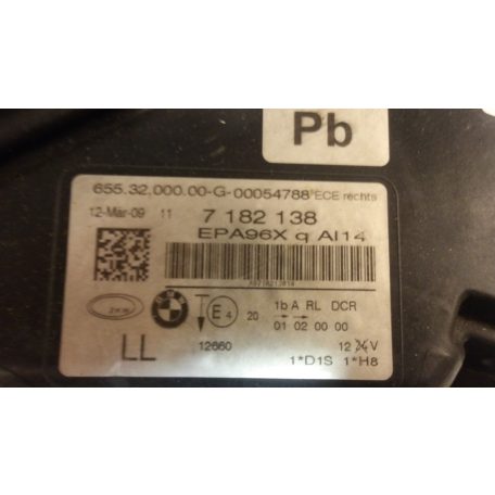 [GYÁRI BONTOTT] BMW F01/F02 SIMA XENONN JOBB OLDALI FÉNYSZÓRÓ KOMPLETT 7182138