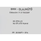 [GYÁRI BONTOTT] BMW - OLAJHŰTŐ HŐCSERÉLŐ - X5; X6  -  | 17 21 7553389