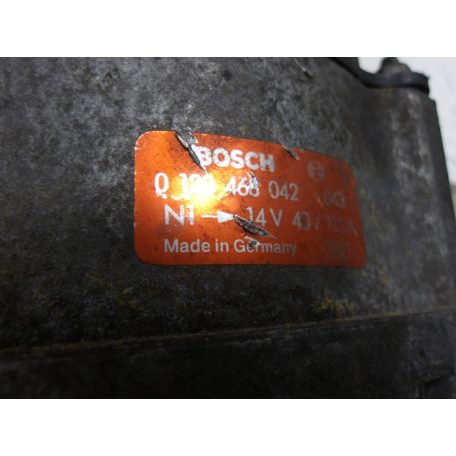 [GYÁRI BONTOTT] BMW - GENERÁTOR - 40/115A - 14V - 5-ÖS / E34 - BOSCH CIKKSZÁM: 0 120 468 042