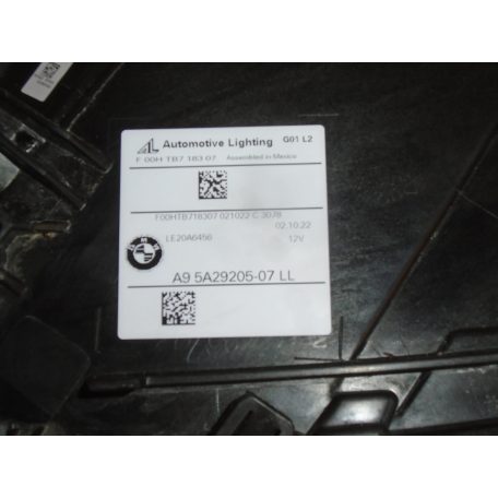 [GYÁRI BONTOTT] BMW - FÉNYSZÓRÓ , FULL LED , BAL OLDALI/JOBB OLDALI  - SHADOW BLACK - X3 ; X4 / G01 ; G02 -  A9 5A29205/6-07 LL