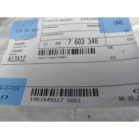 (GYÁRI ÚJ) BMW Hosszbordásszíj 1 F20+LCI / F21+LCI / 3 F30+LCI / F31 / F35+LCI