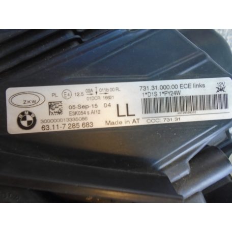 [GYÁRI HASZNÁLT] BMW - F34 SX BAL ELSŐ FÉNYSZÓRÓ