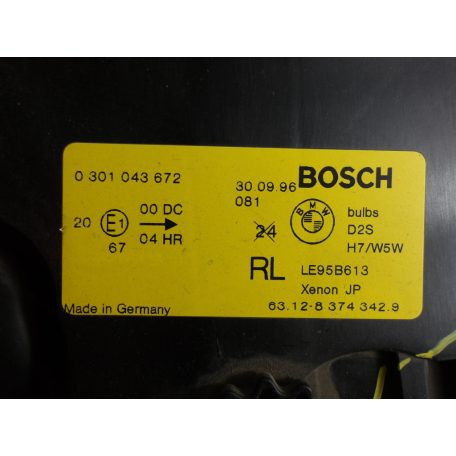 [GYÁRI ÚJ | HÁZSÉRÜLT] BMW JOBB FÉNYSZÓRÓ (XENON) + TRAFÓ | 7-ES E38 | 63 12 8374342