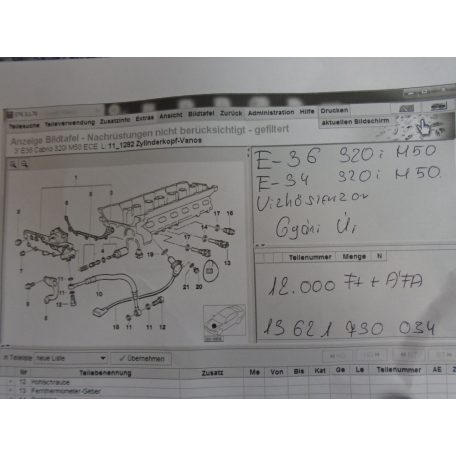 [GYÁRI ÚJ] BMW - Vízhő szenzor / E36 320i M50 / E34 320i M50 / 3-as