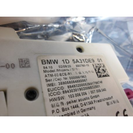 [GYÁRI BONTOTT] BMW - TELEMATIC MODUL -F40/F44/G42/G20/21/22/26/G30/31/G11/G12/G01/G02/G05/G06/G07 |5A59D27|