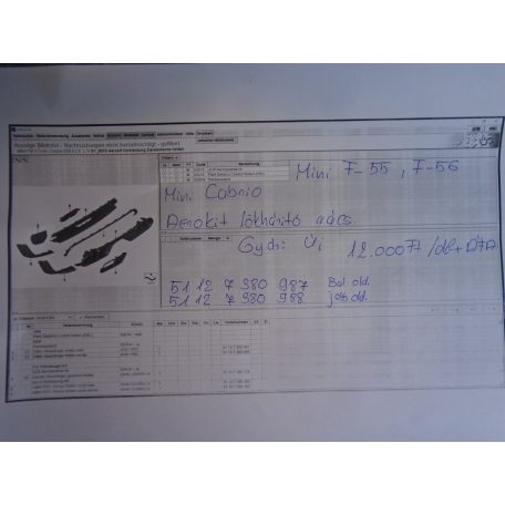 [GYÁRI ÚJ] MINI - Aerokit lökhárító rács JOBB és BAL oldali- F55, F56 Cabrio  ár/db!