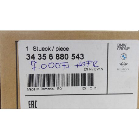  (GYÁRI ÚJ) BMW Fékkopás jelző HÁTSÓ  G02/X4 6880543