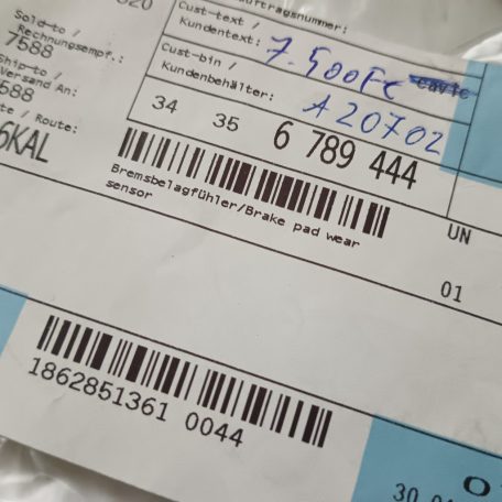 (GYÁRI ÚJ) BMW Fékkopás jelző Z4 E89