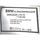 [GYÁRI BONTOTT] BMW - KLÍMAKOMPRESSZOR - 3-AS; 5-ÖS; 6-OS - CIKKSZÁM: 9180550 -
