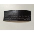 (GYÁRI ÚJ) BMW Öntapadós matrica "battery" 5-ös E60+LCI / E61+LCI / 6-os E63+LCI / E64+LCI