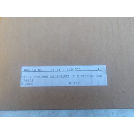 [GYÁRI ÚJ] BMW ELSŐ SZÉLVÉDŐ GUMI TÖMITÉS E92 7119711