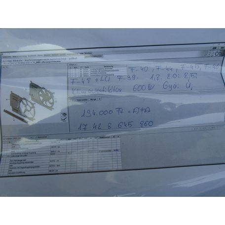 [GYÁRI ÚJ] BMW - Klímaventillátor 600W - 1.8 , 2.0i , 2.5i - F40, F44, F45, F46, F48+LCI, F39.