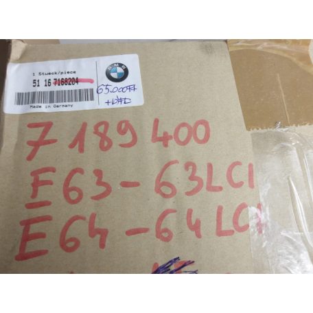[GYÁRI ÚJ] BMW JOBB OLDALI TÜKÖRSZERKEZET (4 PIN)  | 6-OS E63+LCI / E64+LCI | 51 16 7189400