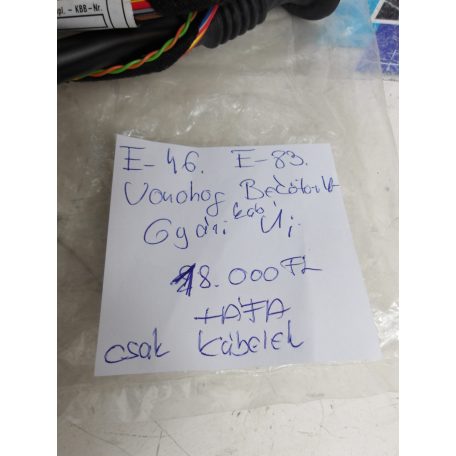 [GYÁRI ÚJ] BMW VONÓHOROG BEKÖTŐSZETT (CSAK KÁBEL) |  1-ES / X3 / X5  | 6113 8384239