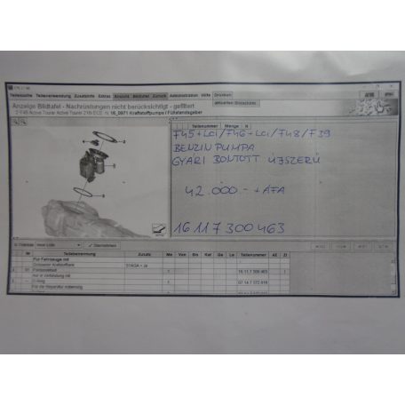 BMW Benzin pumpa (F45+LCI/F46+LCI/F48/F39)