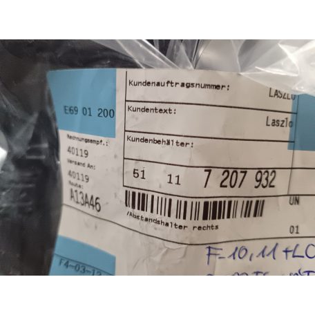 (GYÁRI ÚJ) BMW Távtartó 5-ös sorozat F10+LCI / F11+LCI