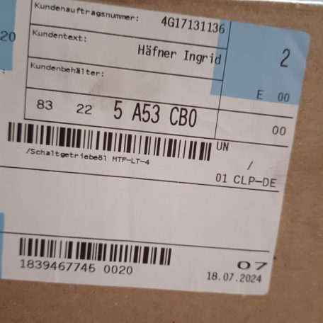 (GYÁRI ÚJ) MINI Váltóolaj  R50 / R52 / R57+LCI / R55+LCI / R56+LCI / R58 / R59 / R60 / R61 