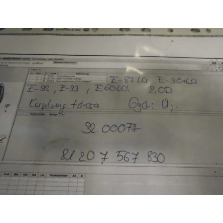 [GYÁRI ÚJ] BMW - KUPLUNGTÁRCSA | E87 LCI; E90 + LCI; E92; E93; E60 LCI | 1-ES; 3-AS; 5-ÖS | 81207567830