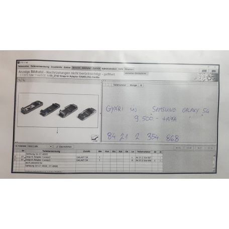 [GYÁRI ÚJ] Samsung Galaxy S4 Telefon adapter