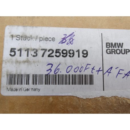 [GYÁRI ÚJ] BMW BAL TETŐDÍSZLÉC | 5-ÖS F07 GT +LCI | 51 13 7259919