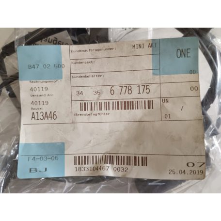 (GYÁRI ÚJ) MINI Fékkopásjelző R50 / R52 / R53