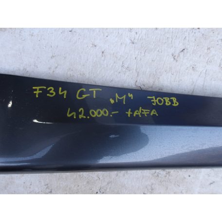 [GYÁRI BONTOTT] BMW JOBB ALSÓ KÜSZÖB "M" |  3-AS F34 GT | (mineral grey)
