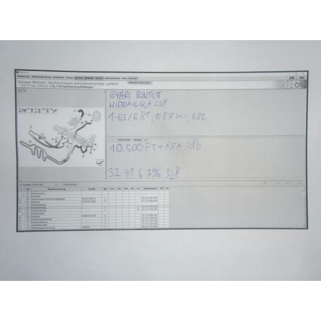 [GYÁRI BONTOTT] BMW - HIDRAULIKA CSŐ - 1-ES - /E81/E82/E87 LCI/ -| 6796328 |