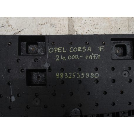 [GYÁRI BONTOTT] OPEL ELSŐ LÖKHÁRÍTÓ ALSÓ ELEM / KOPTATÓ | CORSA F | 9832535880