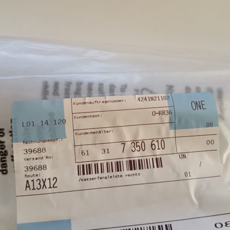 (GYÁRI ÚJ) BMW Díszléc bal és jobb oldali X1 F48+LCI / X1L F49+LCI   ÁR/DB