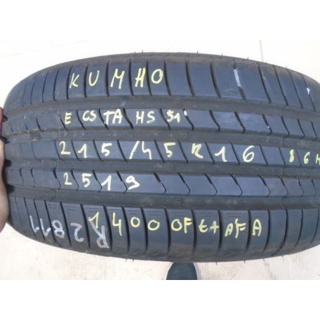 [GYÁRI BONTOTT] KUMHO - ECSTA HS 51 | 215=45R16 | 86H; 2519