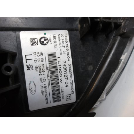 [GYÁRI BONTOTT] BMW BAL FÉNYSZÓRÓ G30 ADAPTÍV LED KOMPLETT 7439187