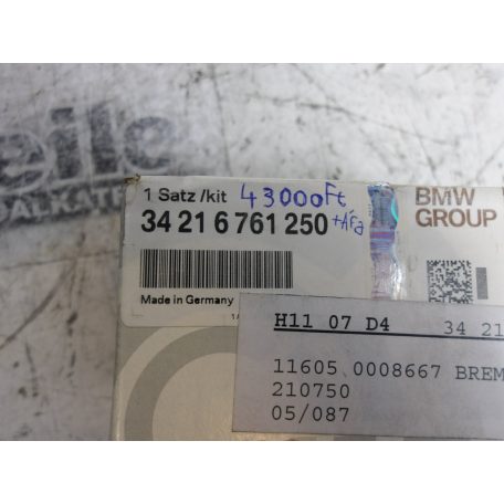 [GYÁRI ÚJ] BMW FÉKBETÉT KÉSZELT | 7-ES E38 | 3421 6761250