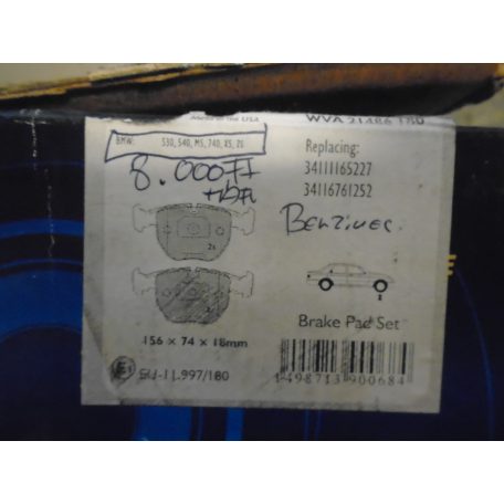 [UTÁNGYÁRTOTT] BMW - FÉKBETÉT | BENZINES | E39 530; 540; M5; E38 740; E53 X5; Z8