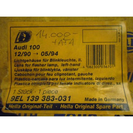 [UTÁNGYÁRTOTT] AUDI 100 - BAL HÁTSÓ LÁMPA | HELLA | 12/90 -> 05/94 | 9EL 139383031