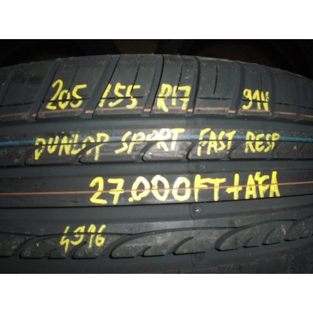 [ÚJ] Nyári gumi - 205/55R17 - 91V - Dunlop SP Sport Fast Response - dot: 4916 