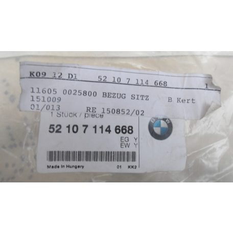 [GYÁRI ÚJ] BMW E46 SEDAN/TOURING/COMPACT ELSŐ ÜLÉS PÁRNA 7114668