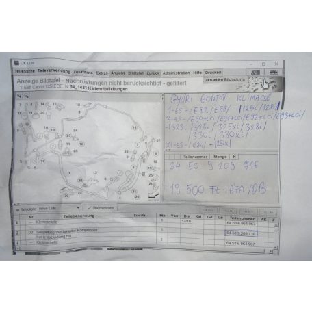 ÁR/DB [GYÁRI BONTOTT] BMW - KLÍMACSŐ - 1-ES -/E82/E88/; 3-AS -/E90+LCI/E91+LCI/E92+LCI/E93+LCI/; X1-ES -/E84/- |CSZ.: 9209716|