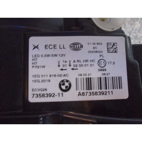 [GYÁRI HASZNÁLT] BMW -  JOBB FÉNYSZÓRÓ H7 - 1-es F20LCI 