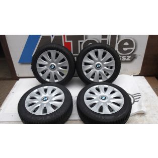   ÁR/DB[GYÁRI BONTOTT] BMW LEMEZFELNI DÍSZTÁRCSÁVAL TÉLI SZETT 195/55R16 DOT3620 6.5JX16 ET33 F20/F21 