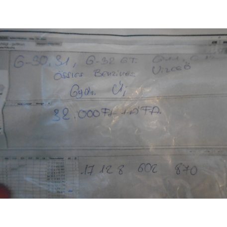 [GYÁRI ÚJ] BMW -  VÍZCSŐ (BENZINESHEZ) | G30; G31; G32 / 5-ÖS, GT | 17128602870