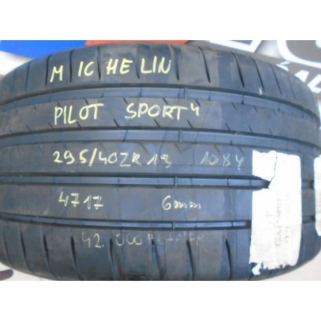 [GYÁRI HASZNÁLT] MICHELIN PILOT SPORT 4 | 295/40ZR19 | 108Y | 4717 | 6MM 